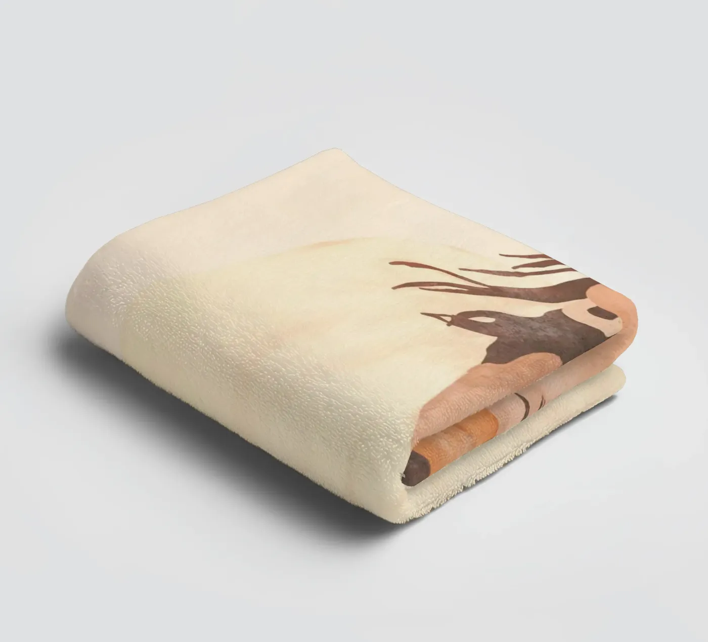 Side Profile towel by LeaDArt