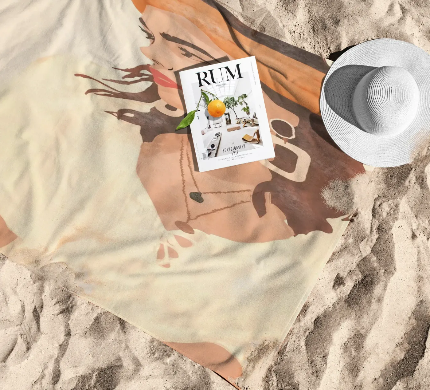 Profilo laterale telo mare da LeaDArt