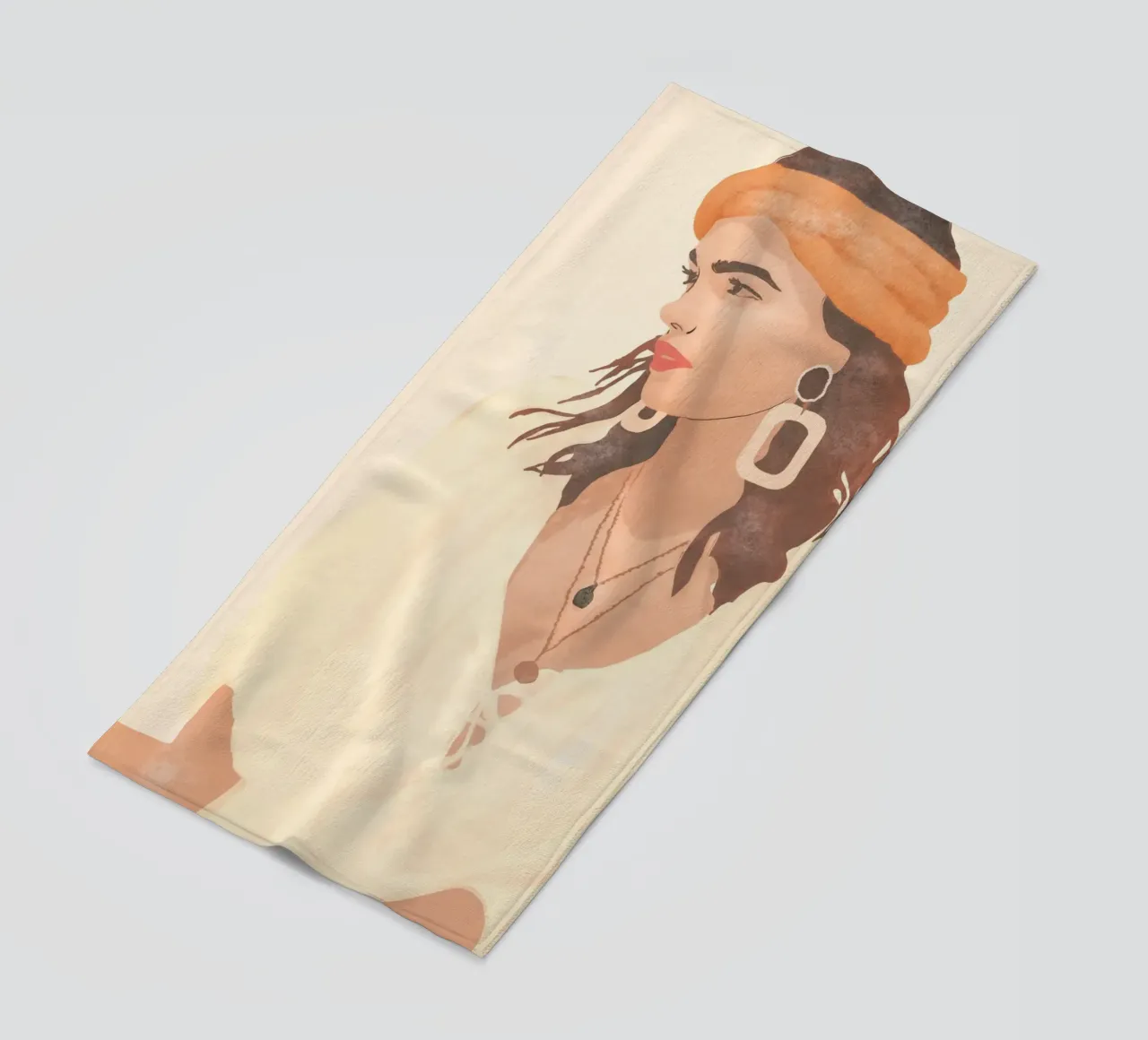 Profilo laterale telo mare da LeaDArt