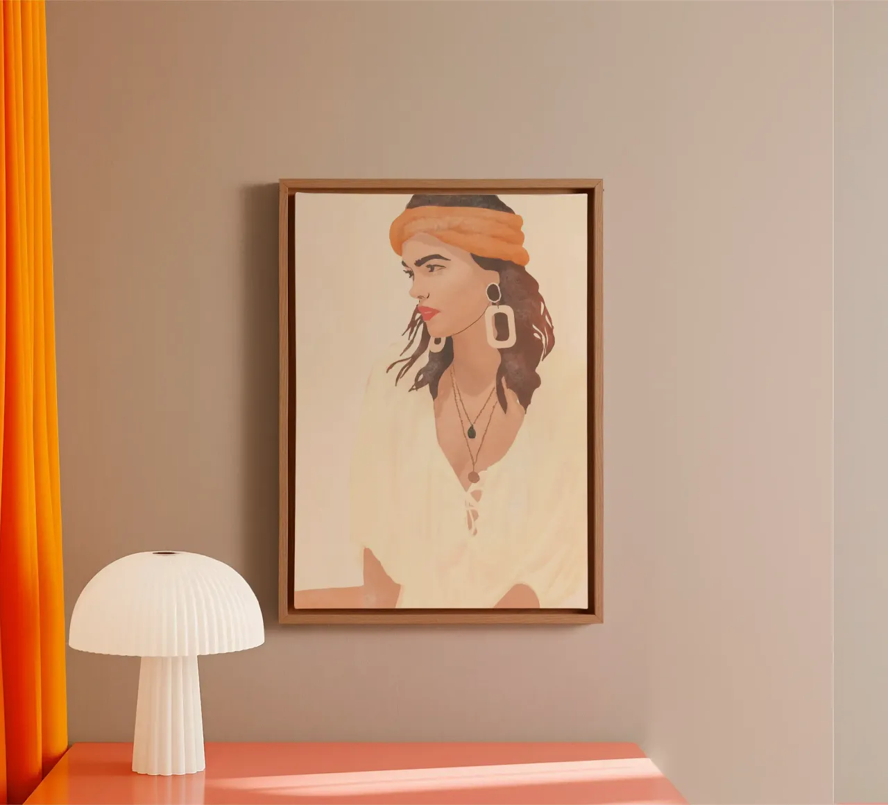 Zijprofiel canvas met Baklijst van LeaDArt