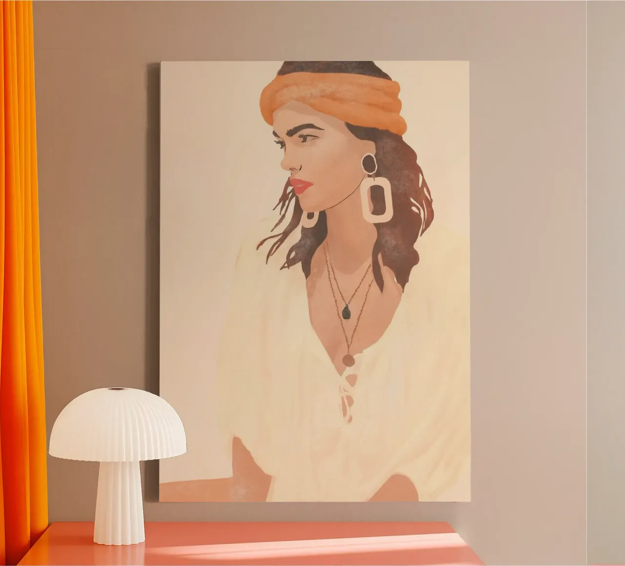 Zijprofiel canvas met Baklijst van LeaDArt