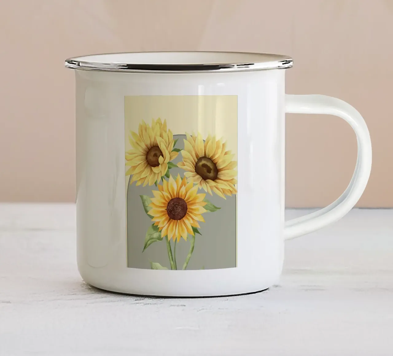 horticulture sunny tazza in smalto da Creaton