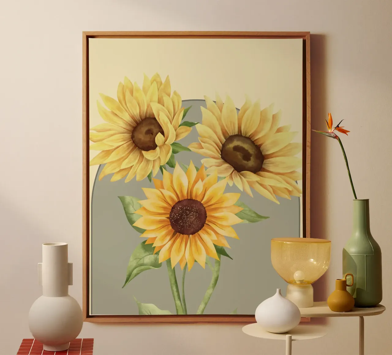 horticulture sunny tela con Cornice a cassetta da Creaton