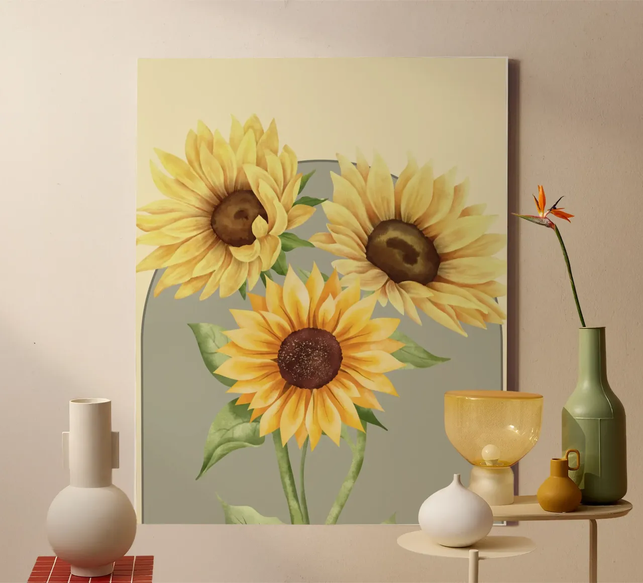 horticulture sunny tela con Cornice a cassetta da Creaton