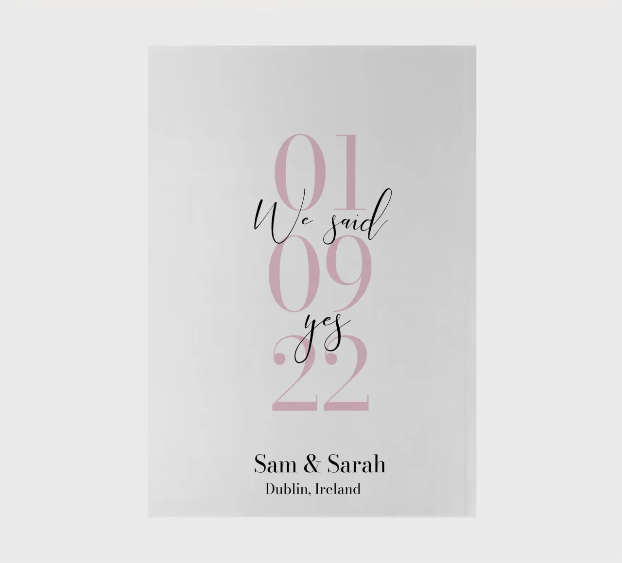 We Said Yes Custom Print notebook by Prints By Ayleen