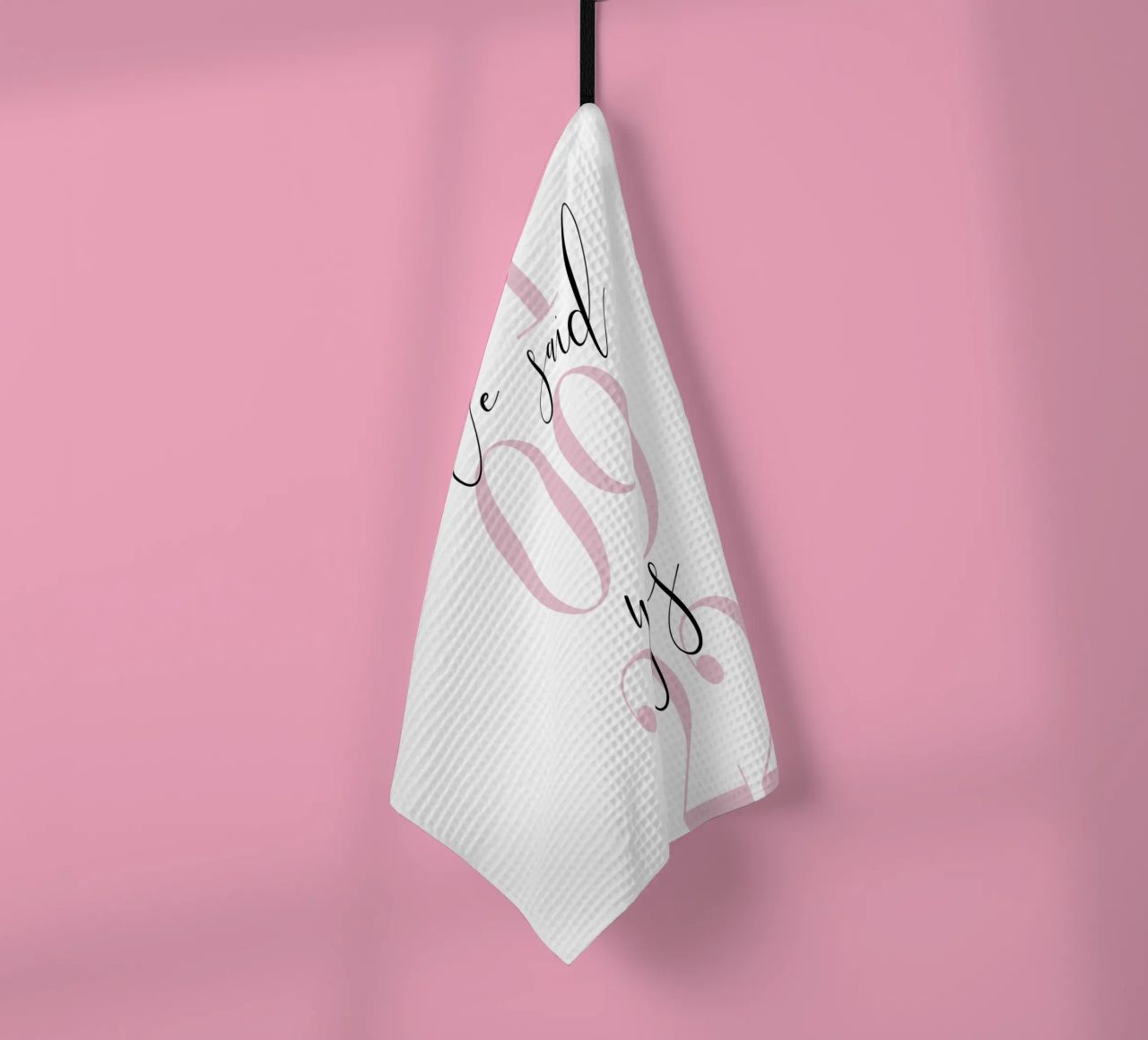 Nous avons dit oui Impression personnalisée torchon de Prints By Ayleen