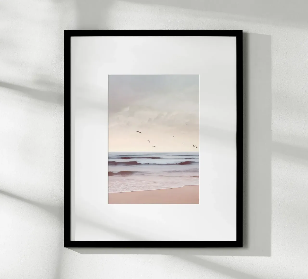 Seabirds at Dusk – Pastel Coastal Photography Print carta hahnemühle da Vela Luna