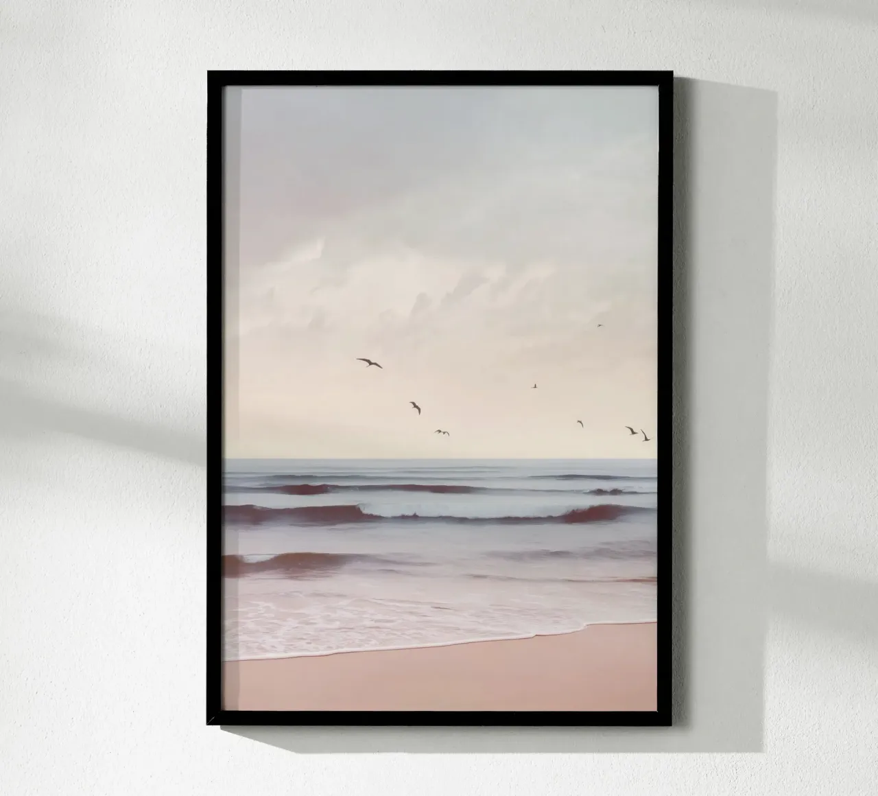 Seabirds at Dusk – Pastel Coastal Photography Print carta hahnemühle da Vela Luna