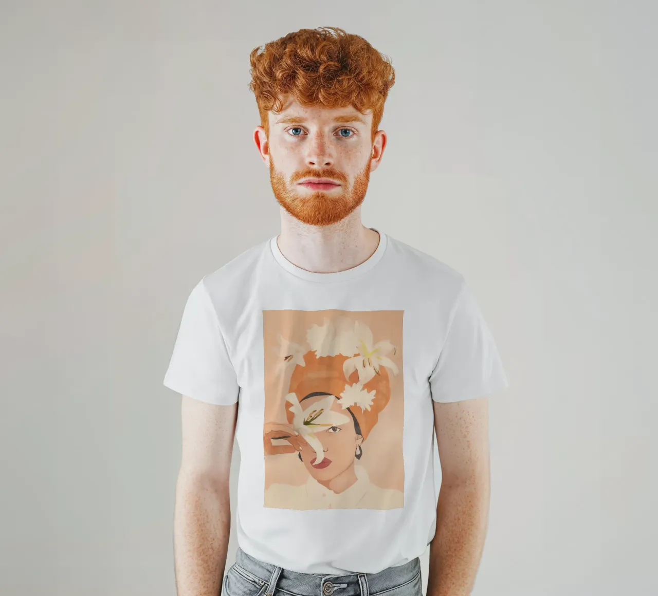 Giglio bianco t-shirt da LeaDArt