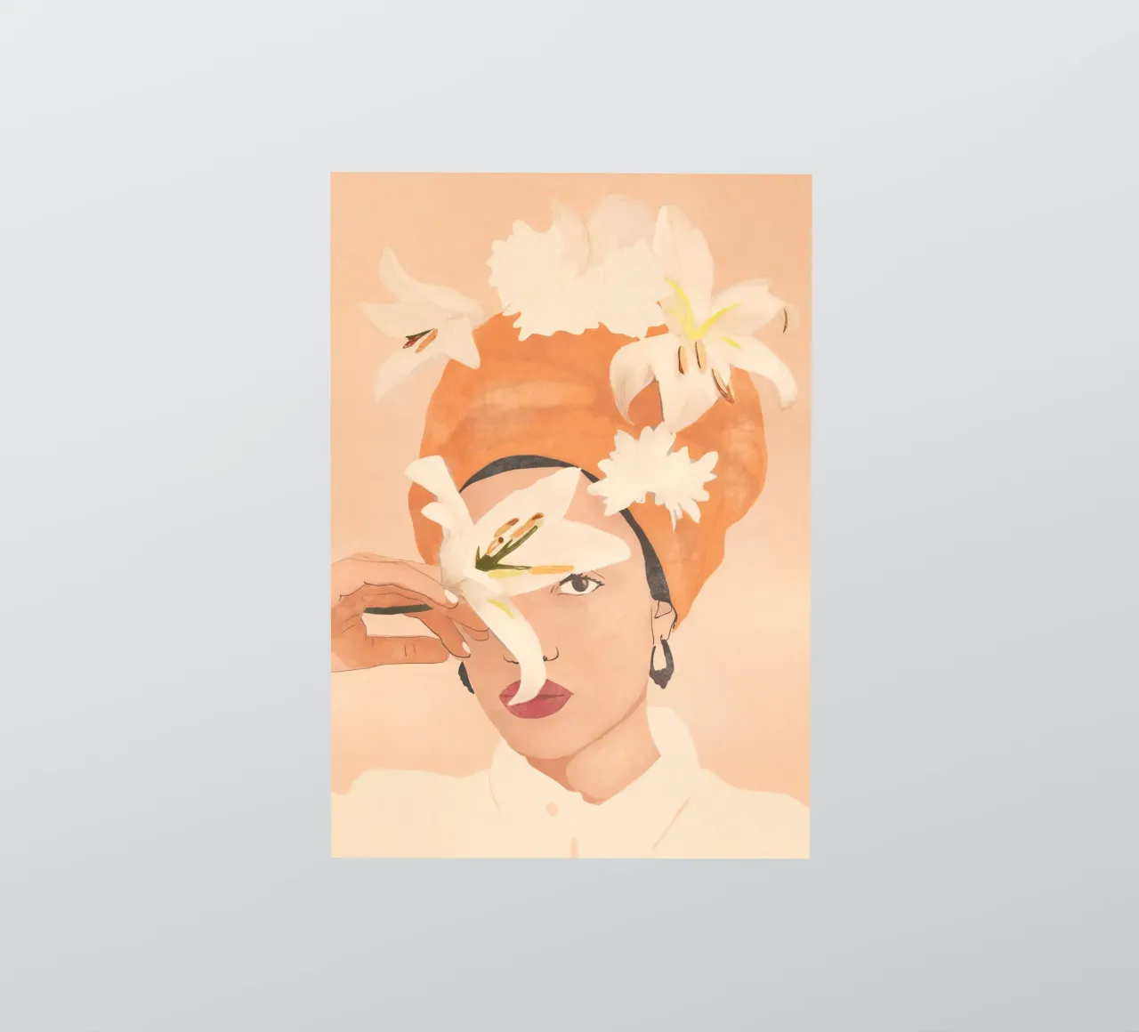 White Lily sticker by LeaDArt