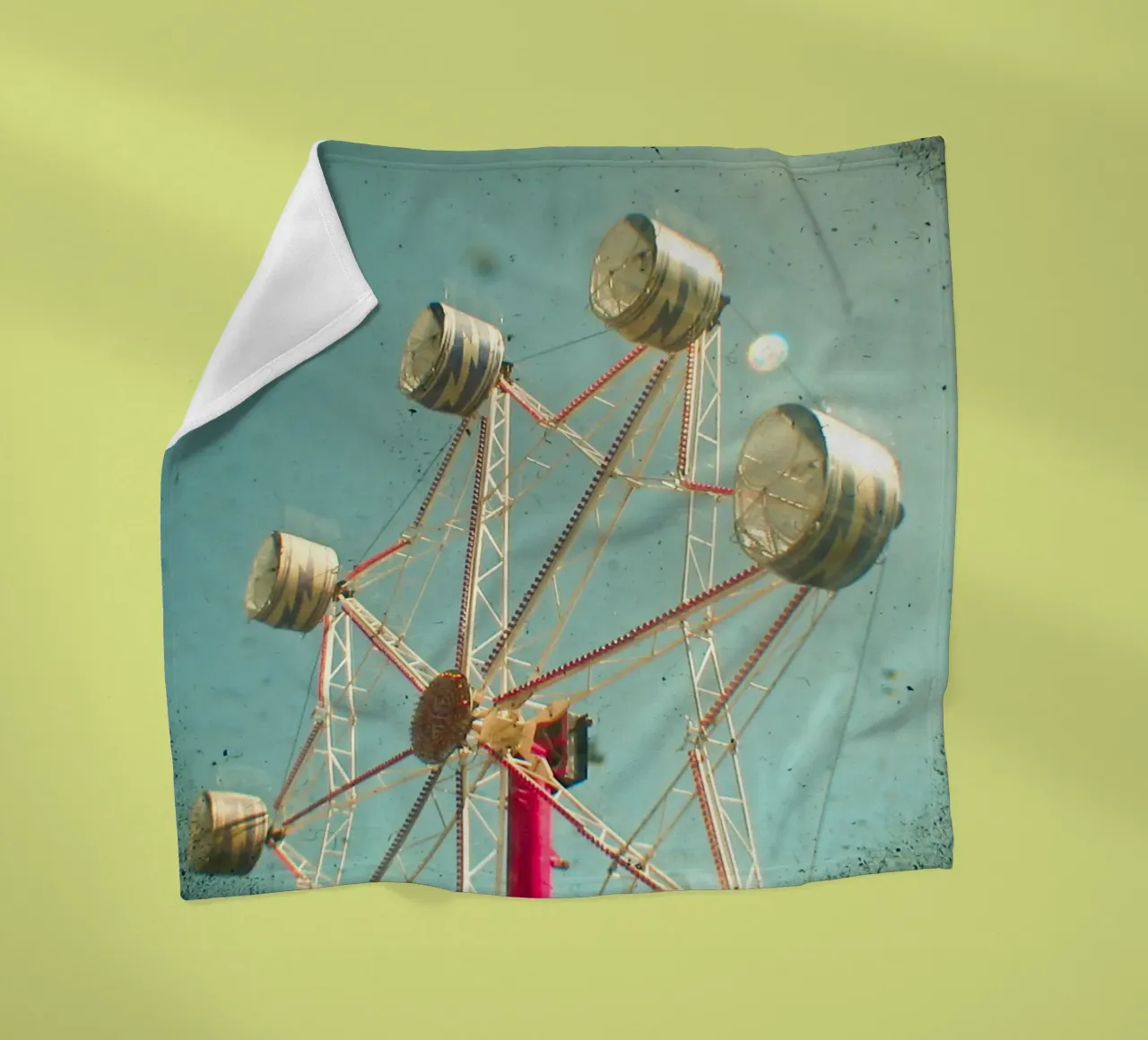 Ferris Wheel fleece blanket by Cassia Beck Photography