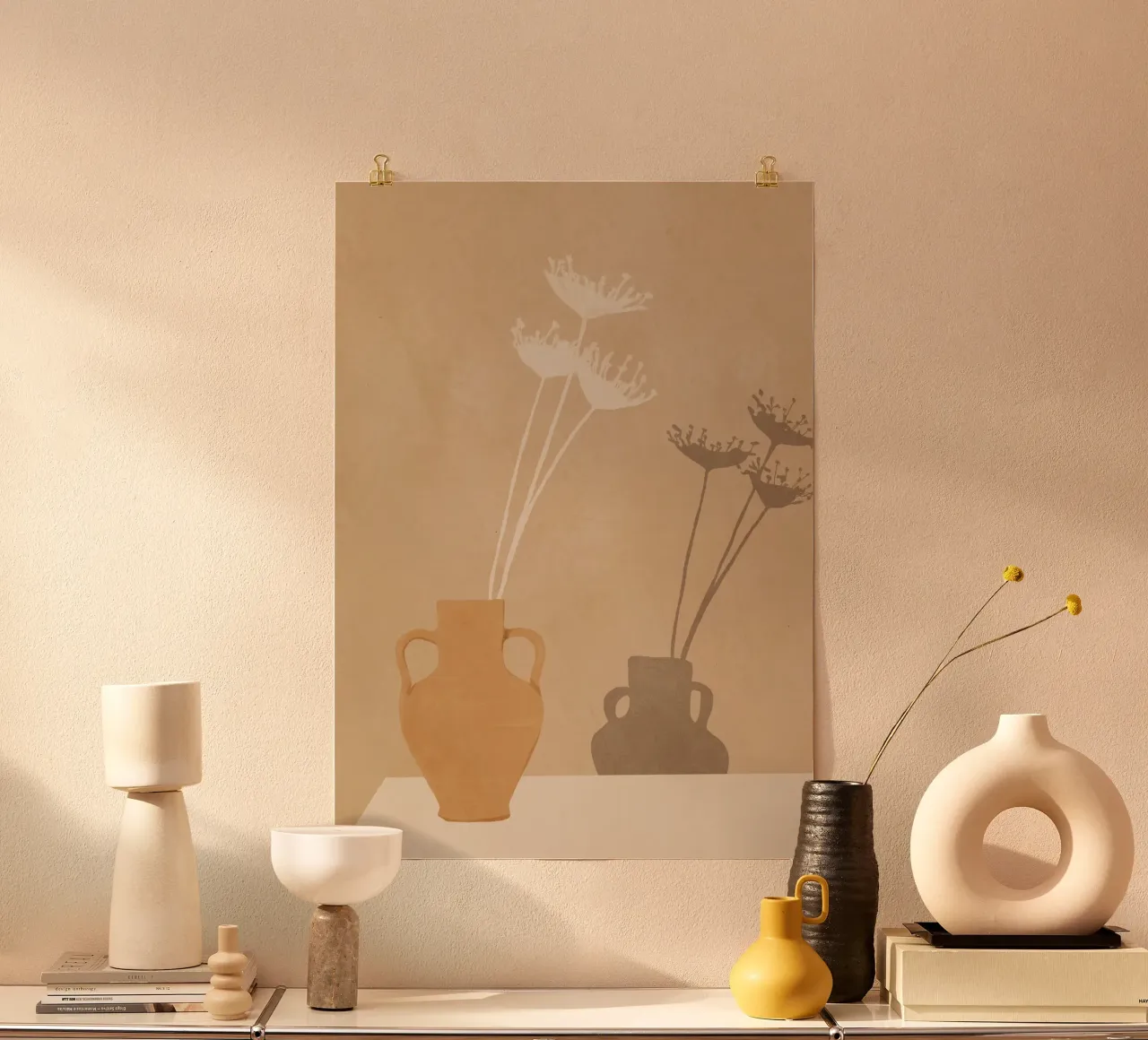 Natura morta morbida poster con telaio in plastica da LeaDArt