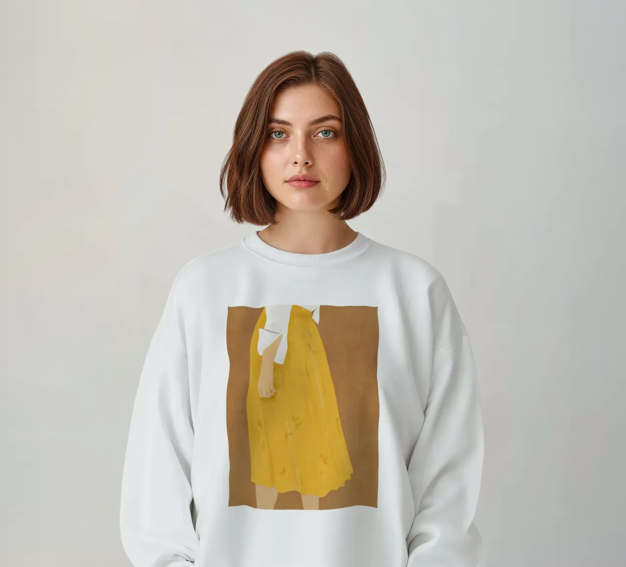 Jupe jaune sweat de LeaDArt
