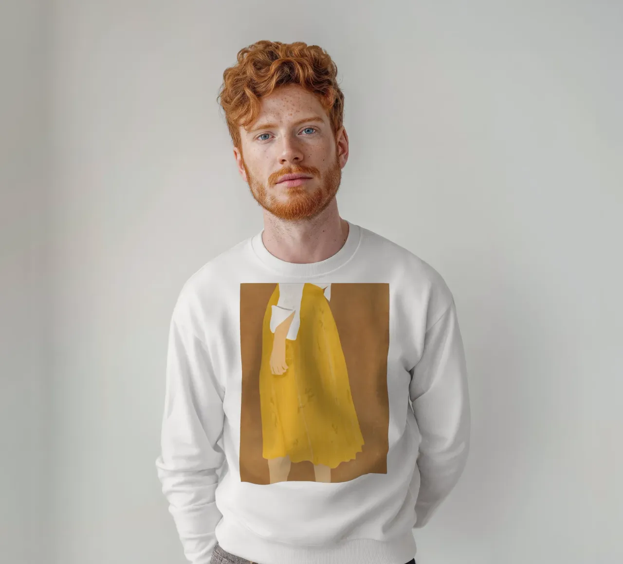 Jupe jaune sweat de LeaDArt