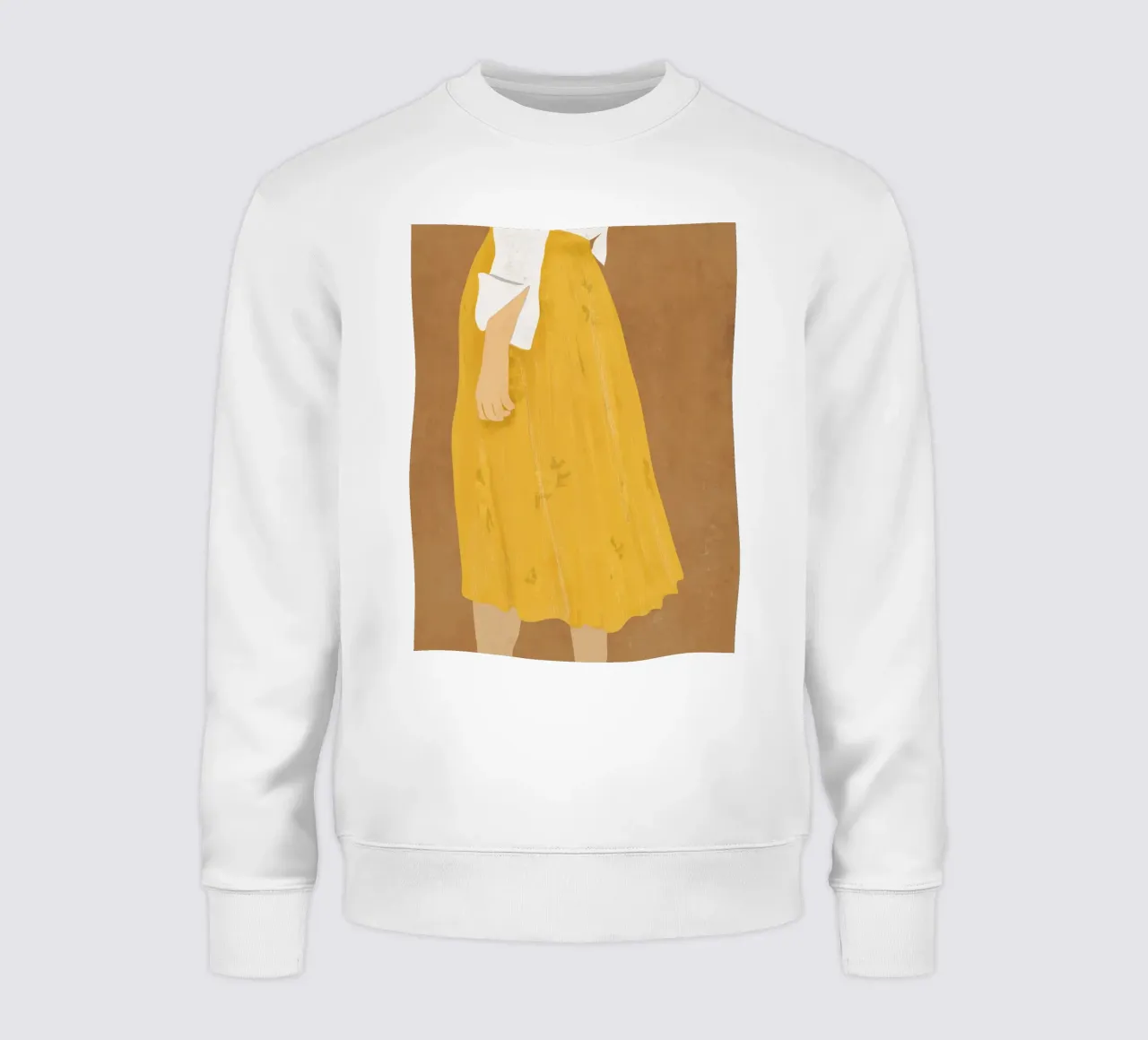 Jupe jaune sweat de LeaDArt