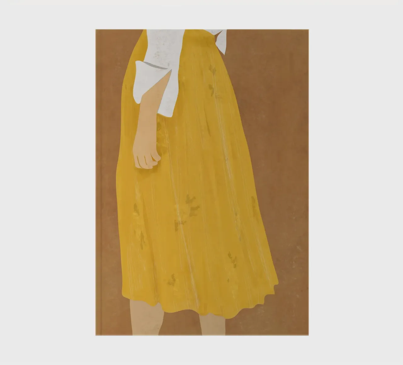 Jupe jaune carnet de notes de LeaDArt
