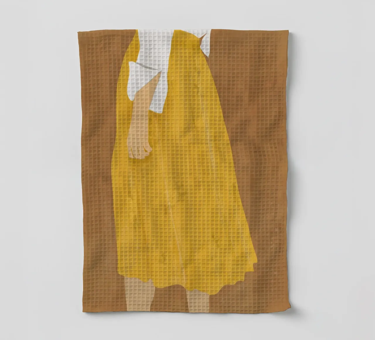 Jupe jaune torchon de LeaDArt