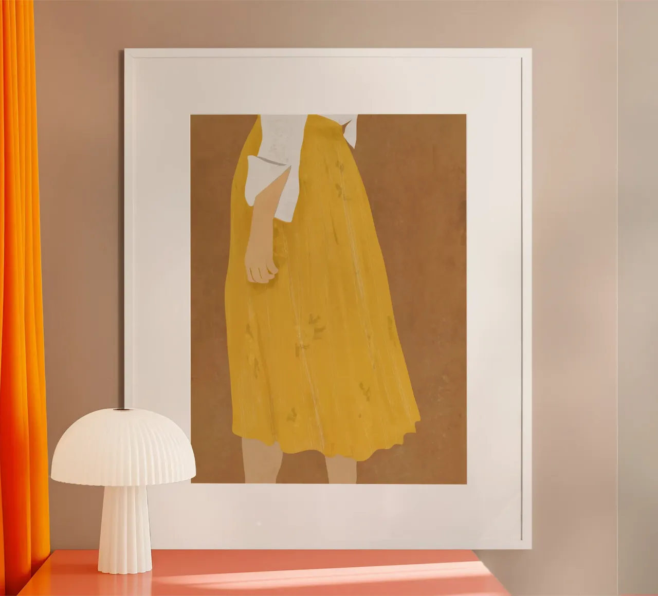 Jupe jaune hahnemühle de LeaDArt