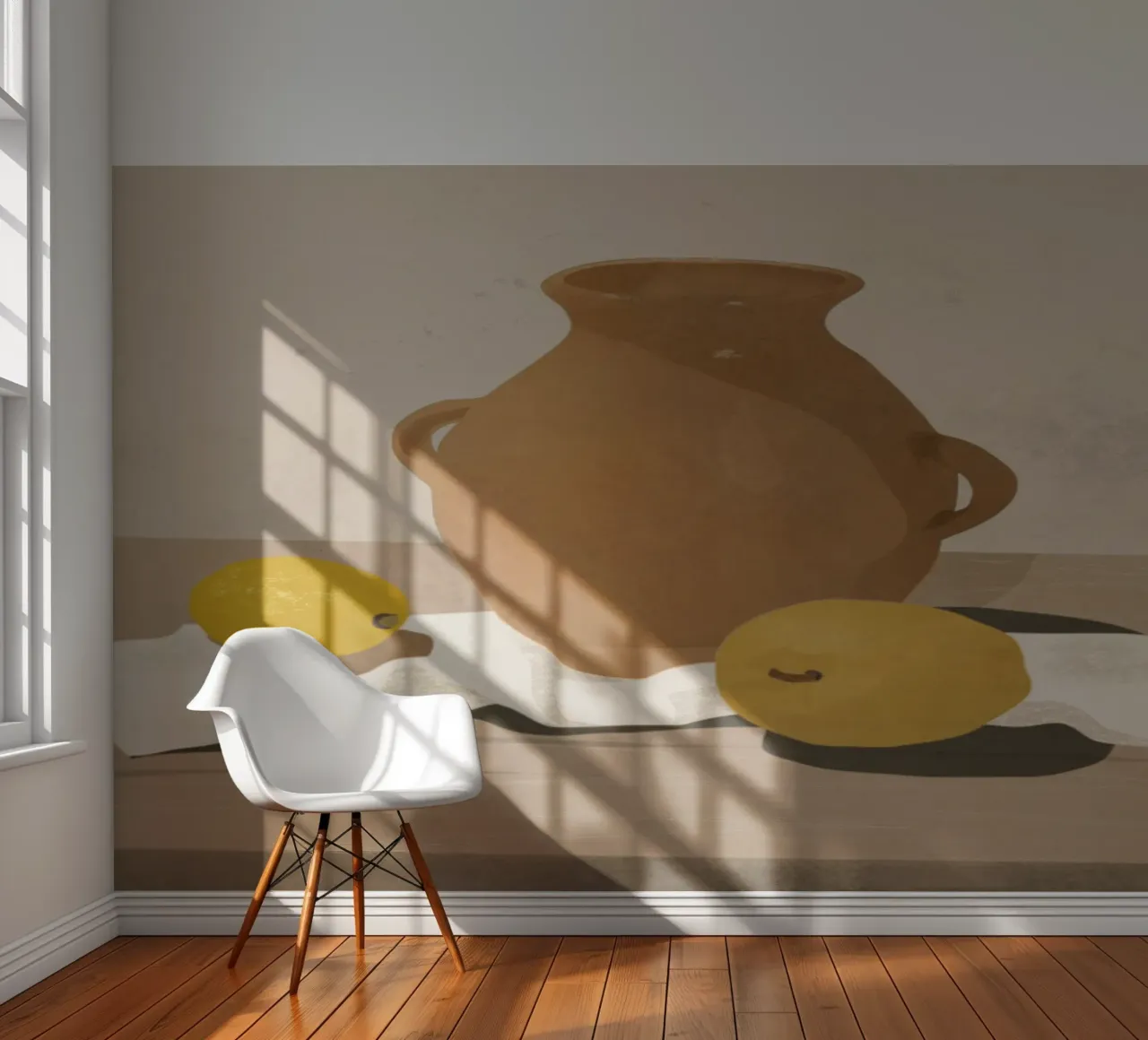 Twee Citroenen fotobehang van LeaDArt