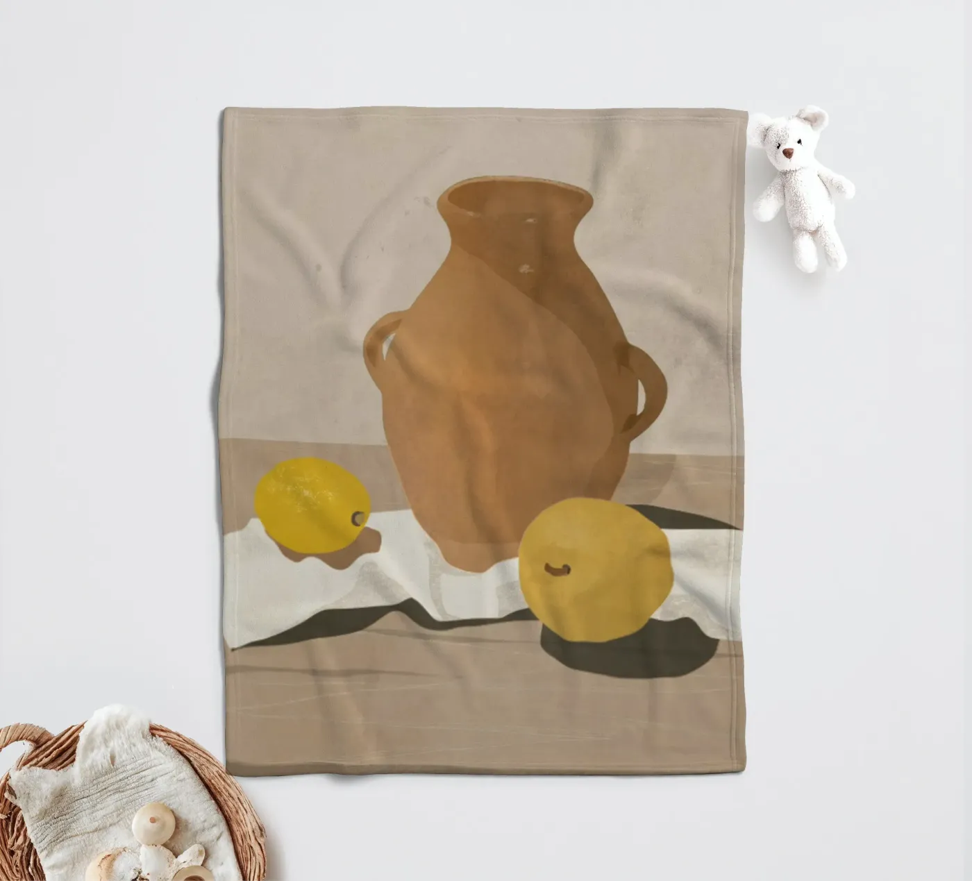 Two Lemons plaid polaire de LeaDArt