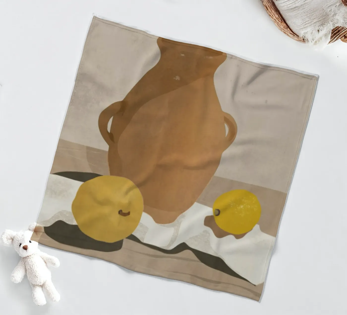 Two Lemons plaid polaire de LeaDArt