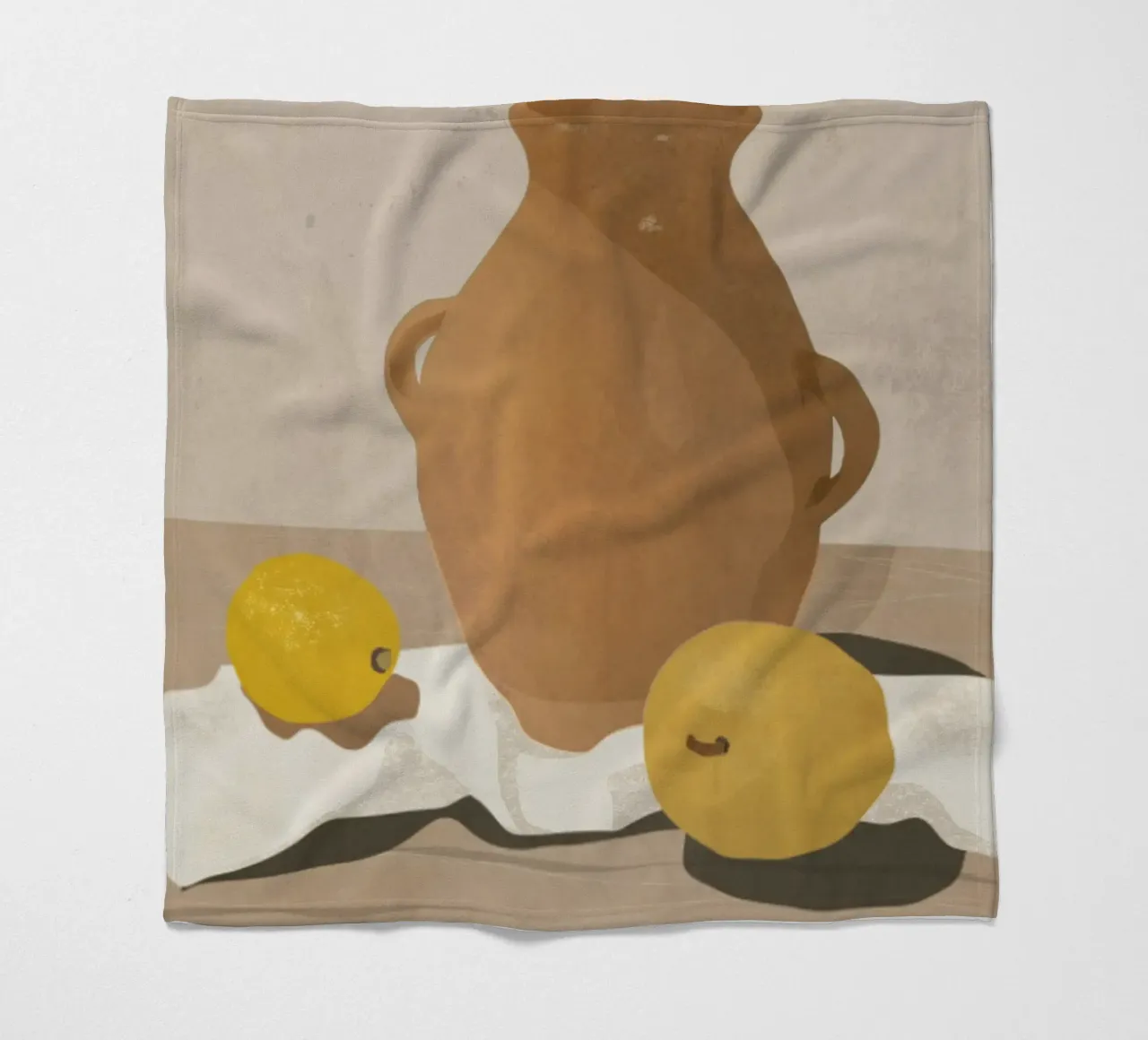 Twee Citroenen fleecedeken van LeaDArt