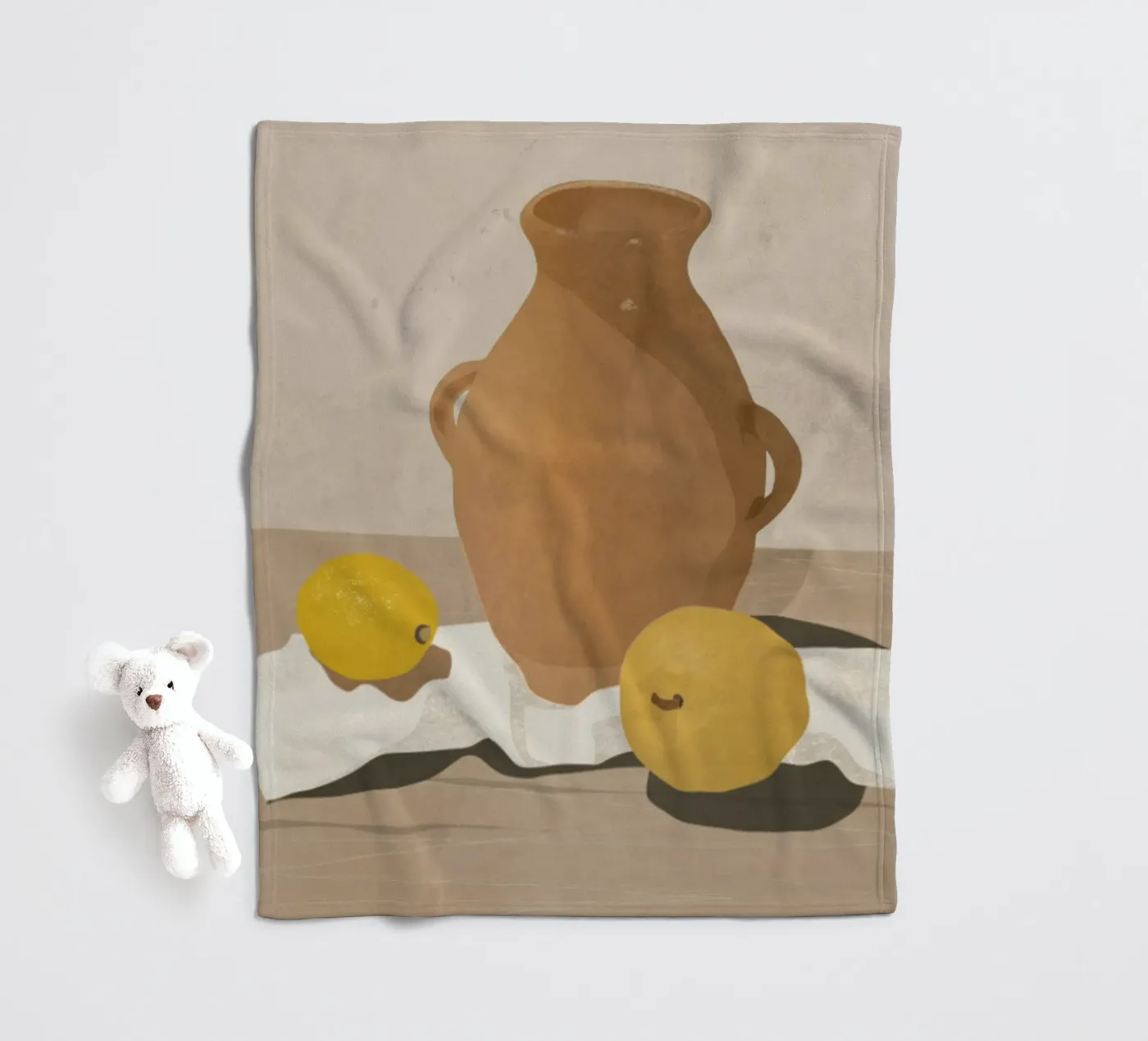 Two Lemons plaid polaire de LeaDArt