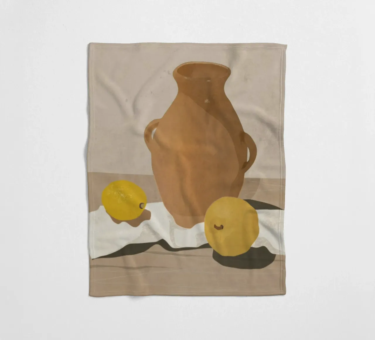 Twee Citroenen fleecedeken van LeaDArt