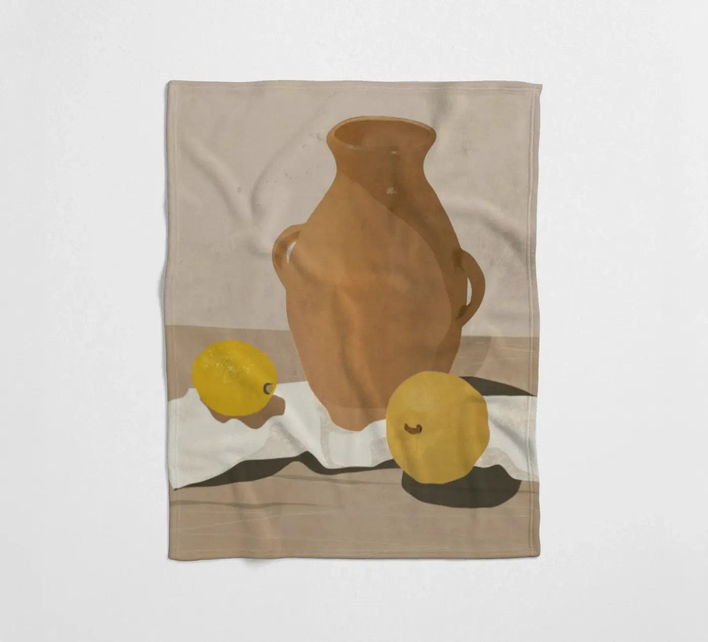 Two Lemons plaid polaire de LeaDArt