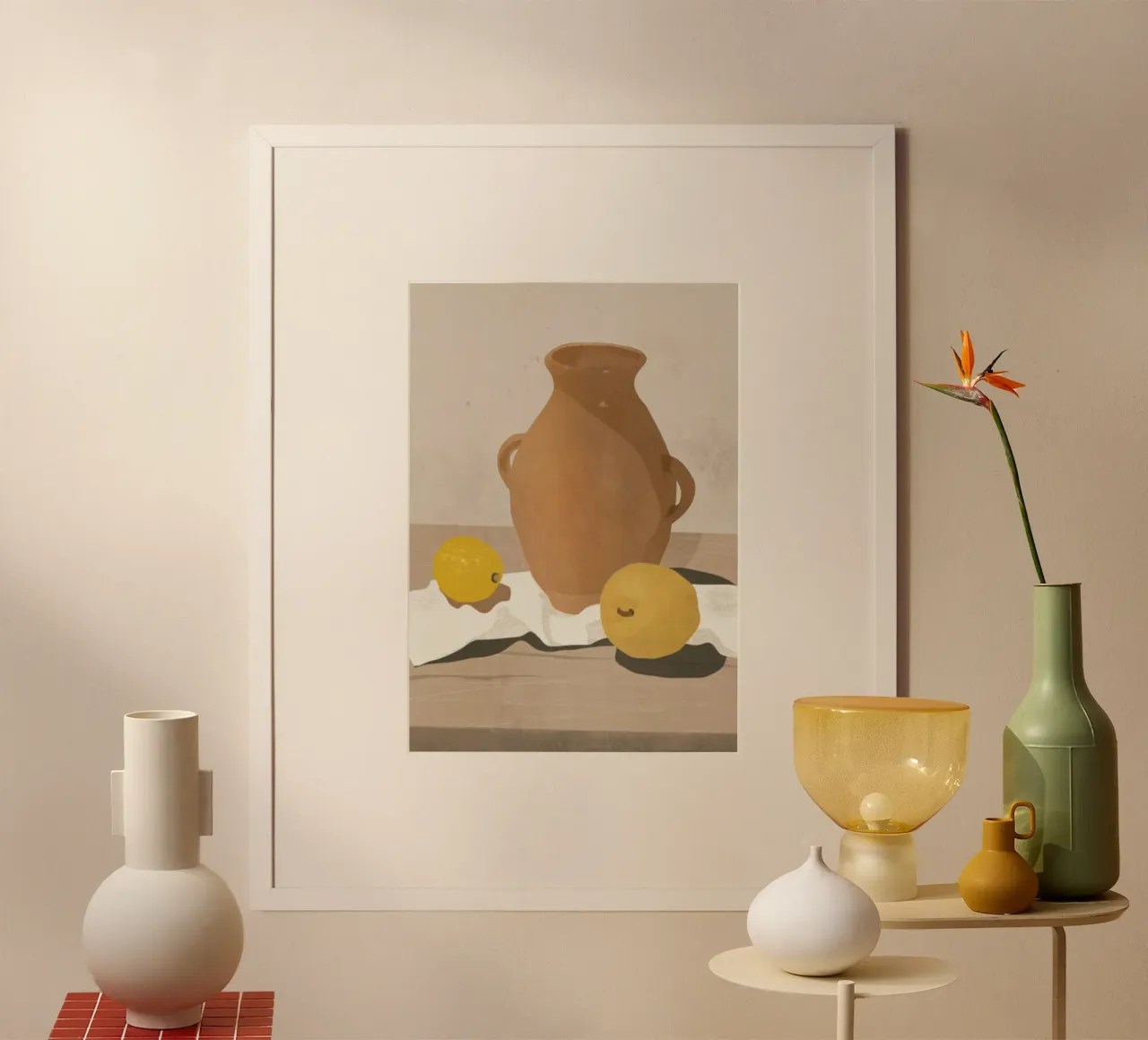 Twee Citroenen poster van LeaDArt