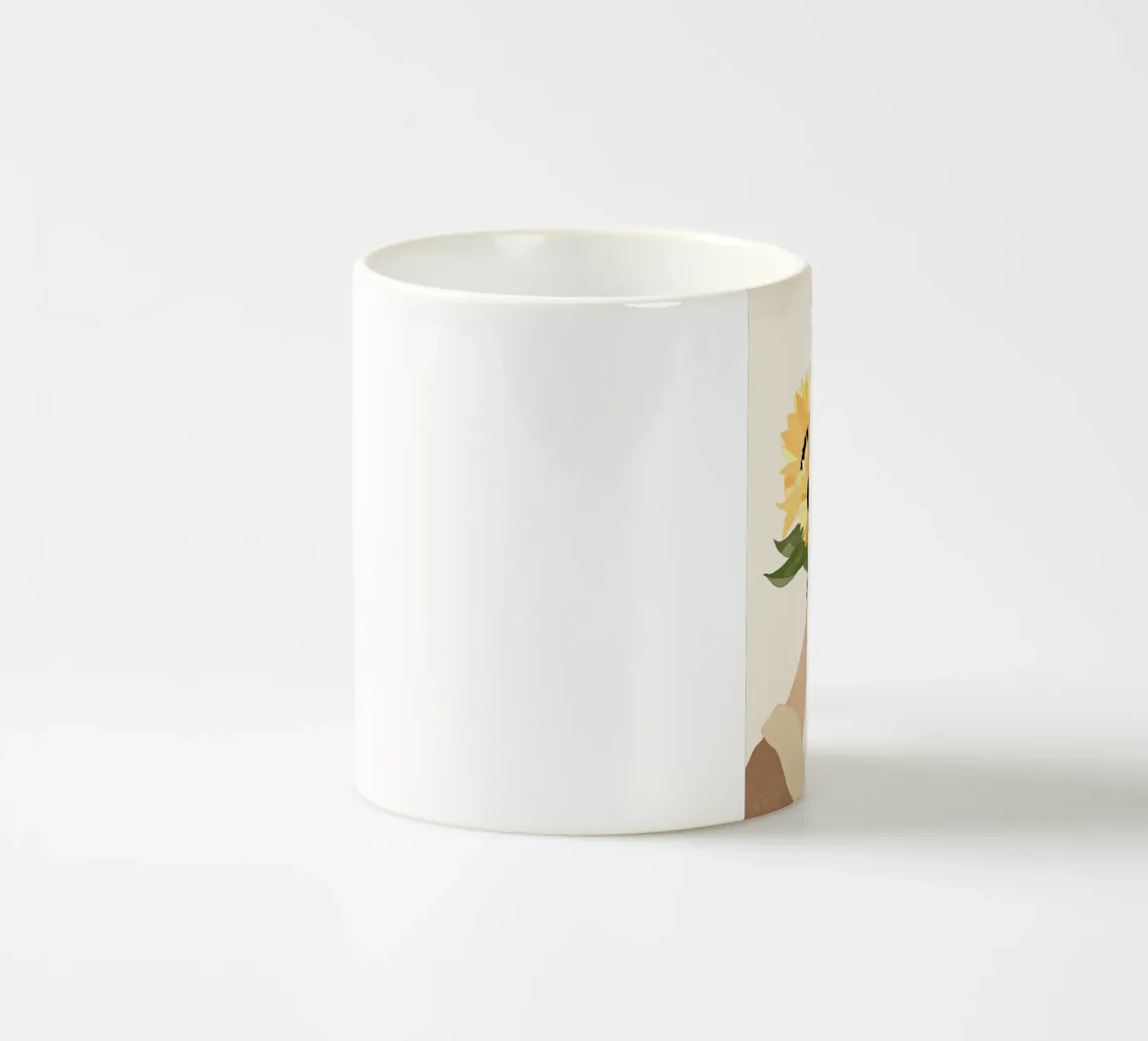 Sole in mano 2 tazza in ceramica da LeaDArt
