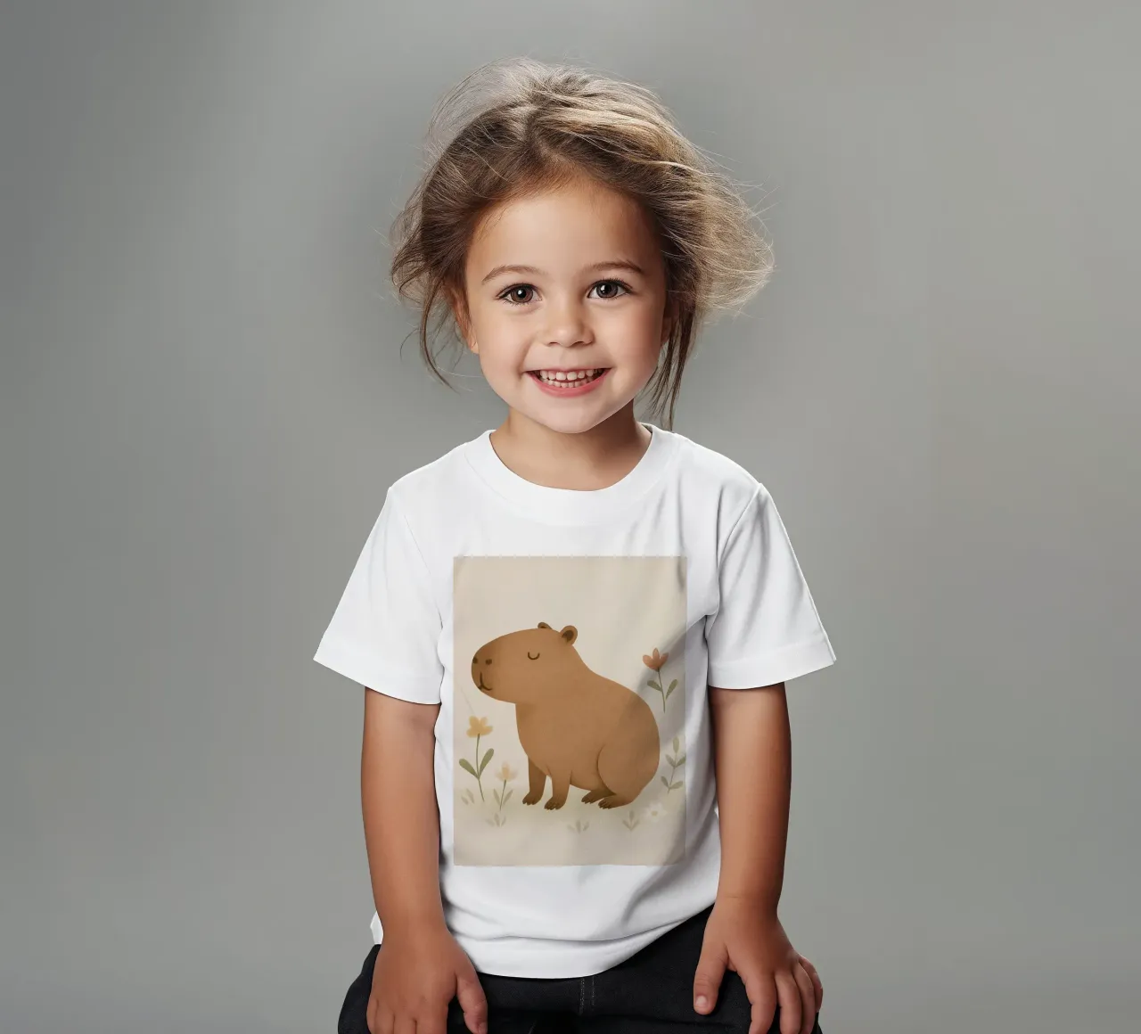 Capybara t-shirt bambini da Attaboy Dsgn