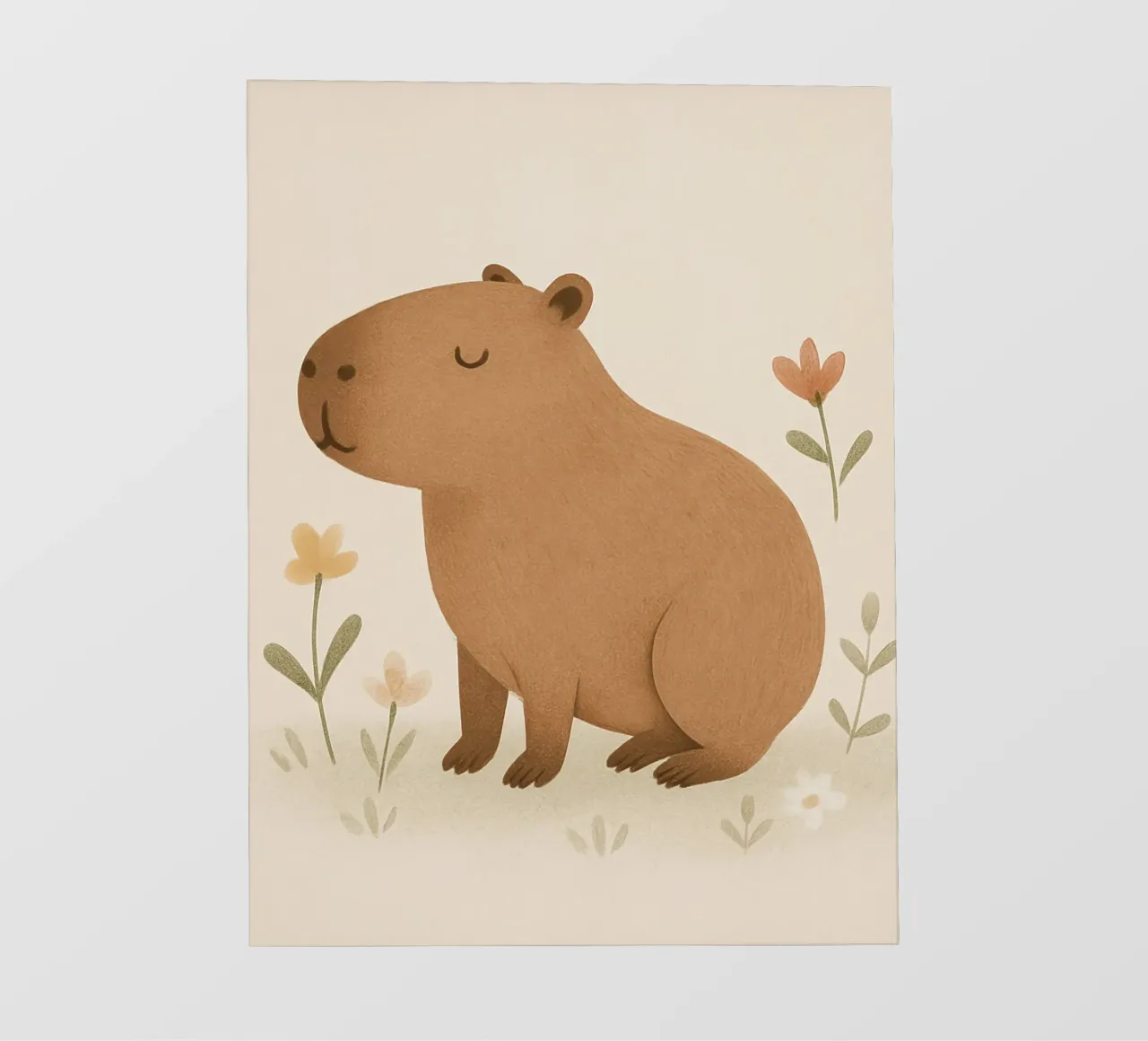 Capybara fotobehang van Attaboy Dsgn