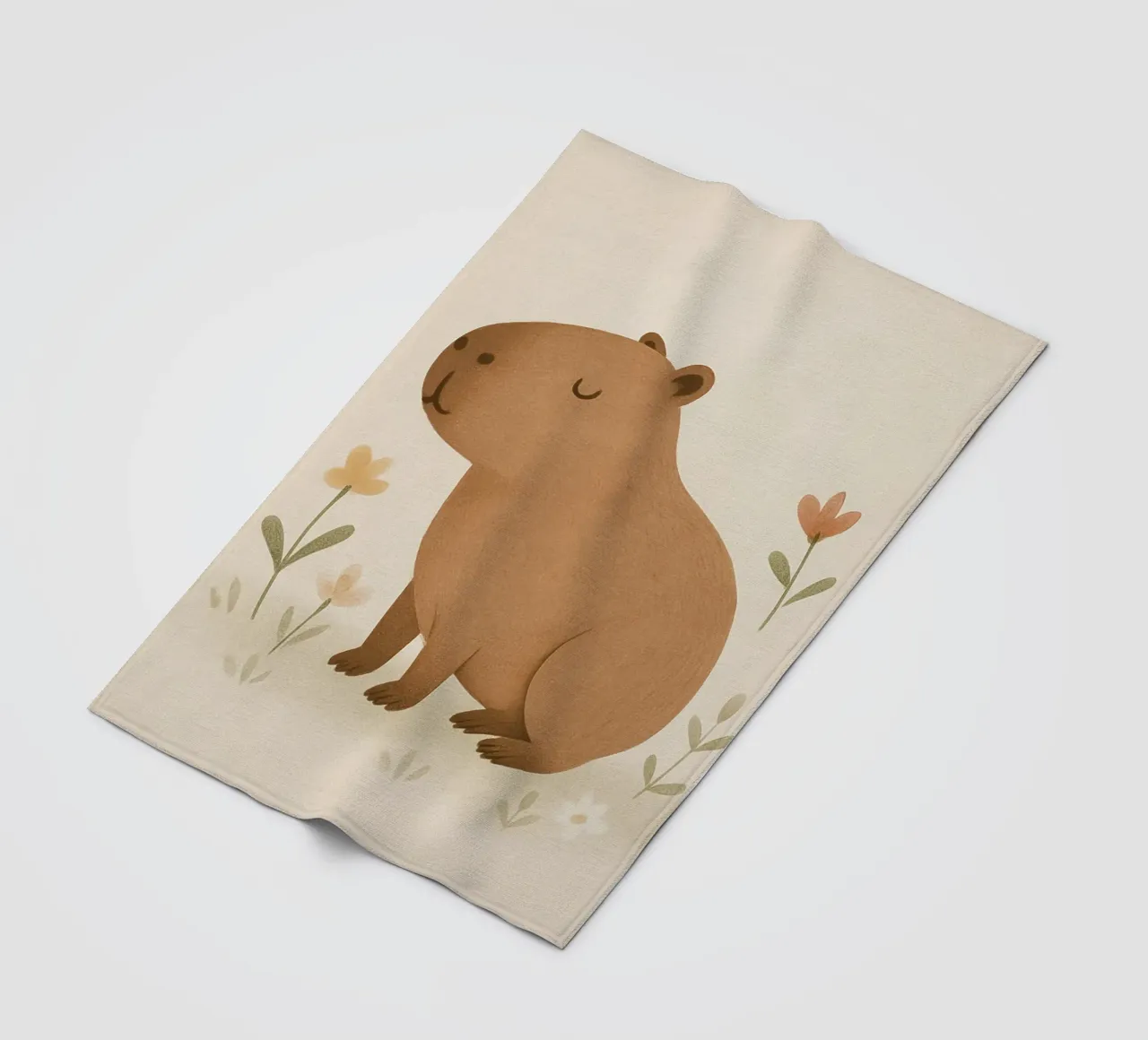 Capybara Fleecedecke von Attaboy Dsgn