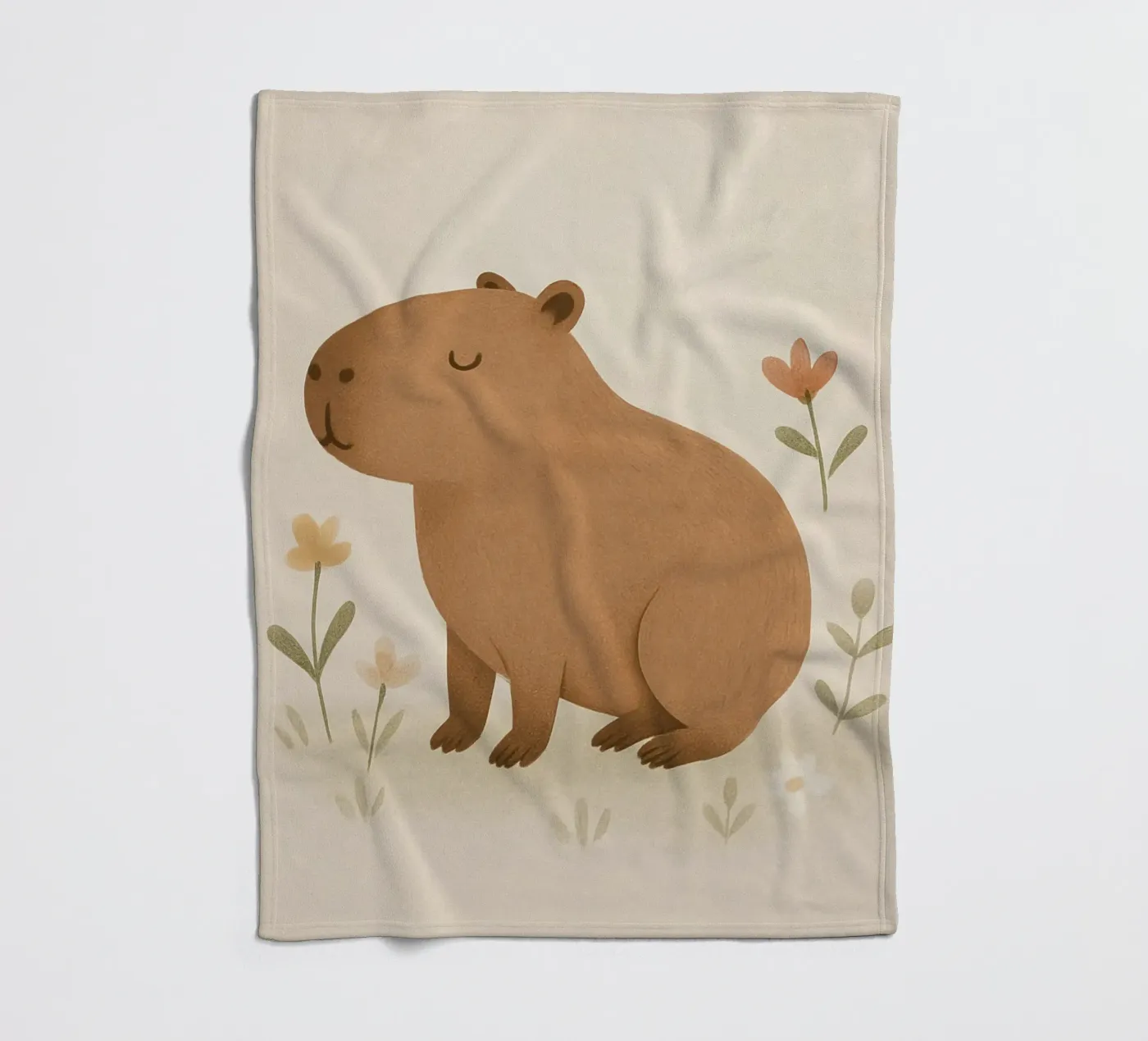 Capybara coperta in pile da Attaboy Dsgn