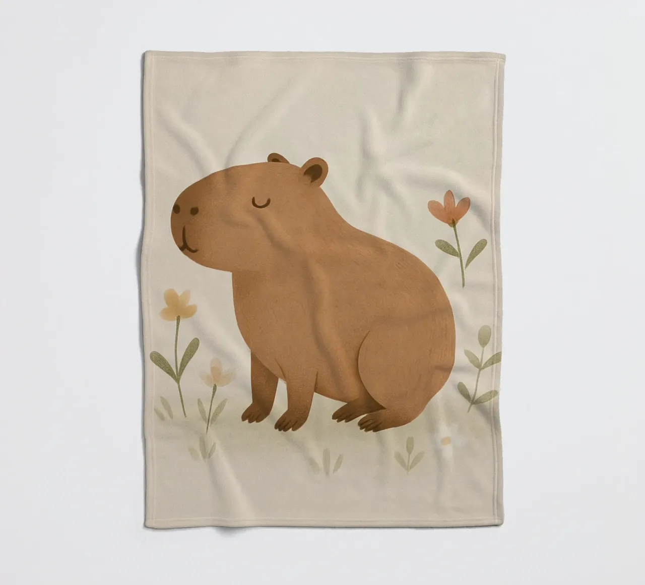 Capybara Fleecedecke von Attaboy Dsgn