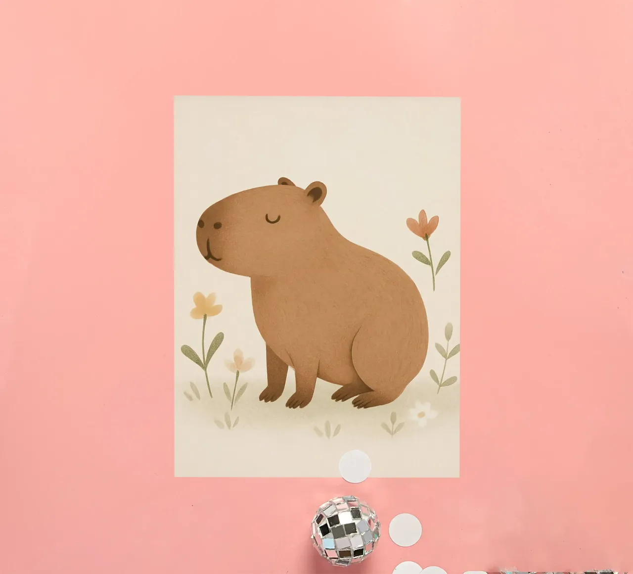 Capybara sticker by Attaboy Dsgn
