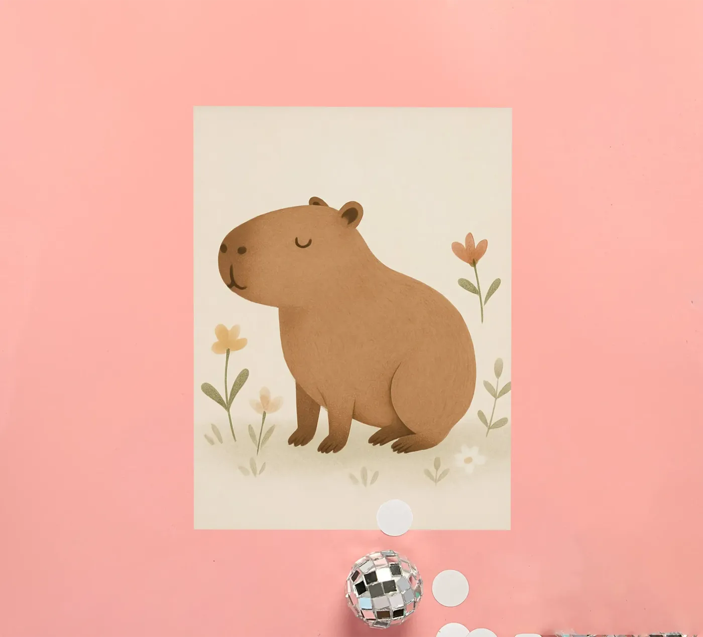 Capybara sticker van Attaboy Dsgn