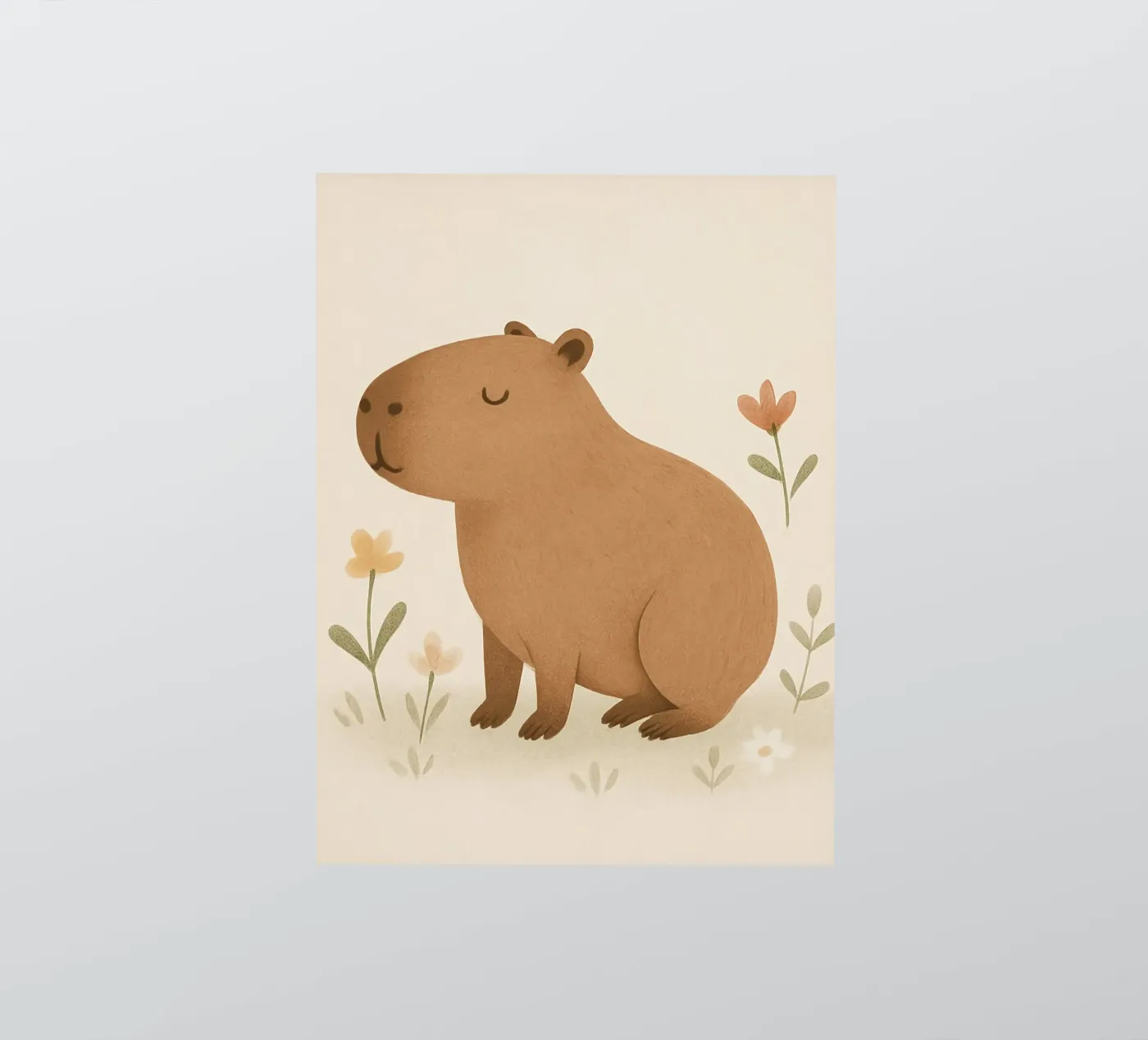 Capybara sticker van Attaboy Dsgn