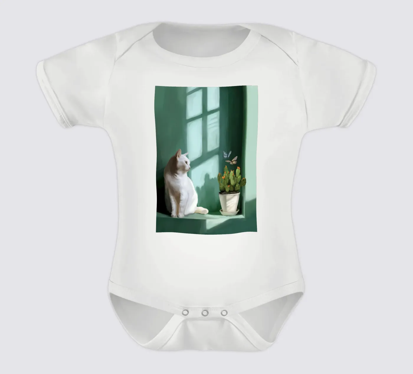 Tranquillità di smeraldo body neonato maniche corte da Verse