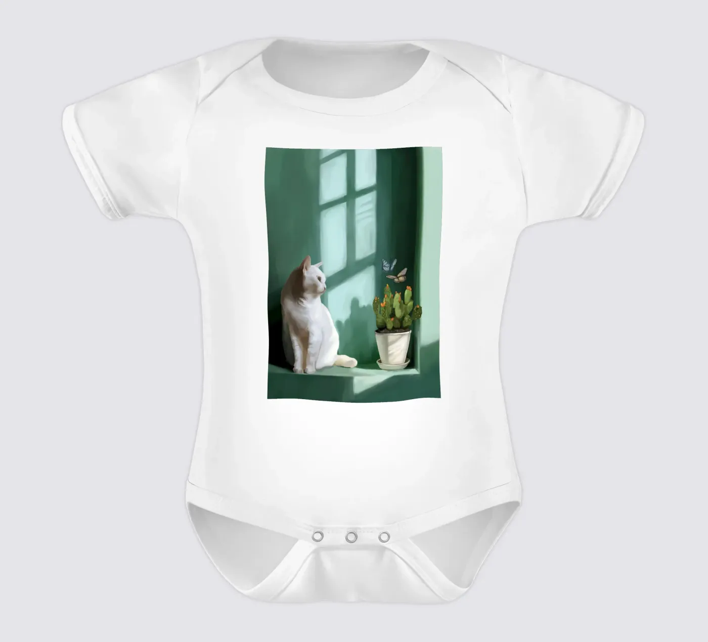 Tranquillità di smeraldo body neonato maniche corte da Verse