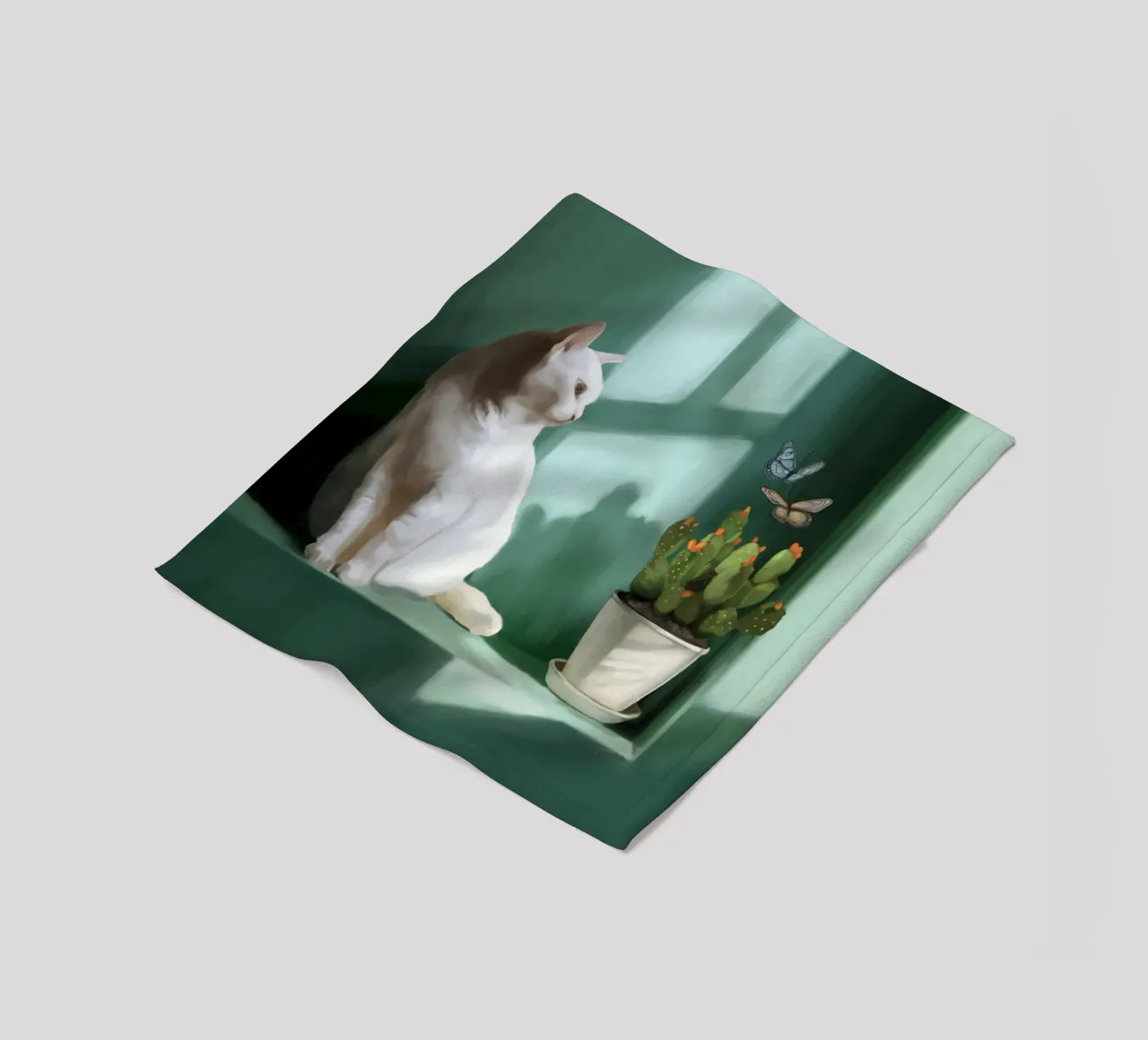 Smaragdgroene rust fleecedeken van Verse