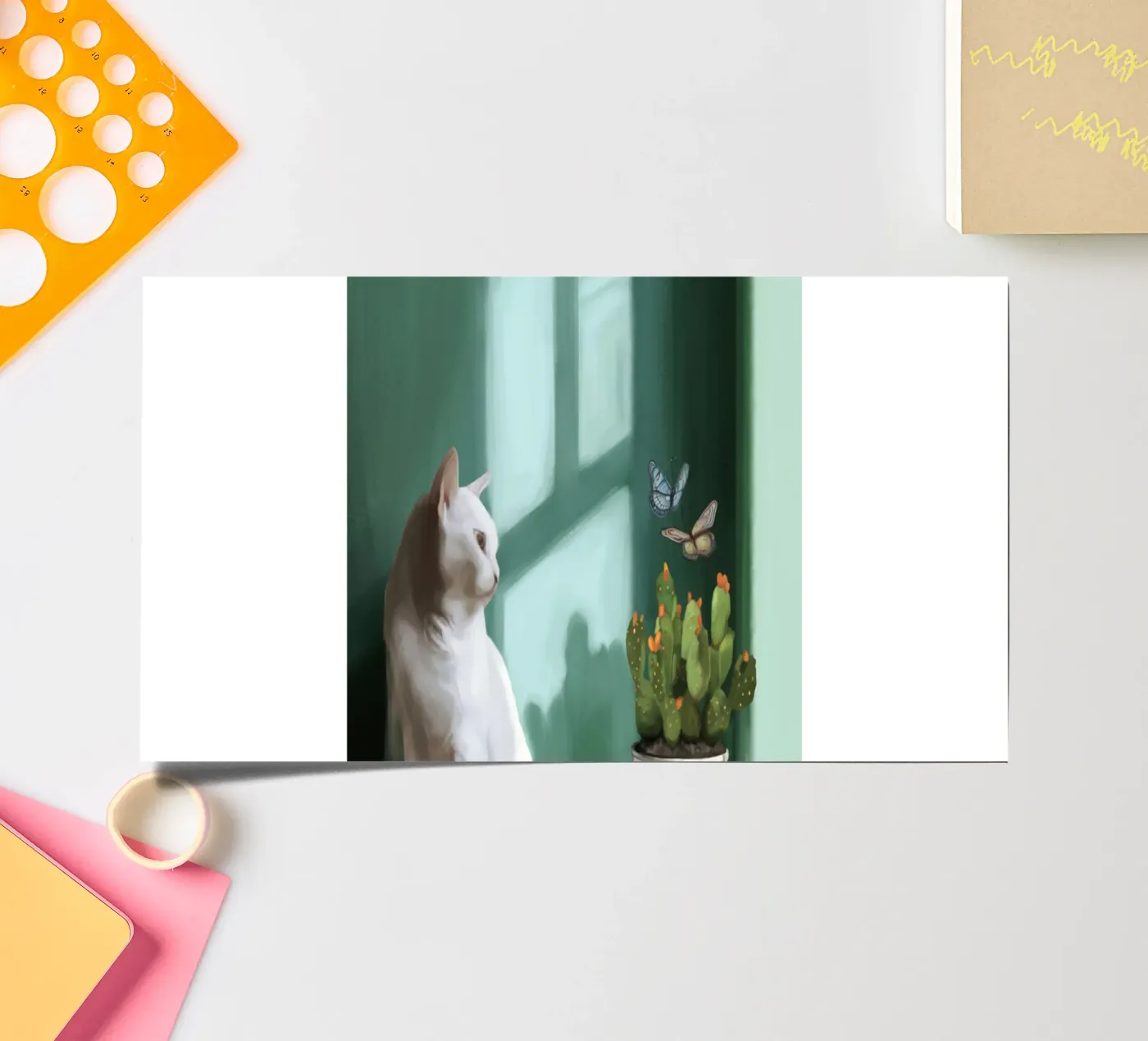 Smaragdgroene rust stickervel van Verse