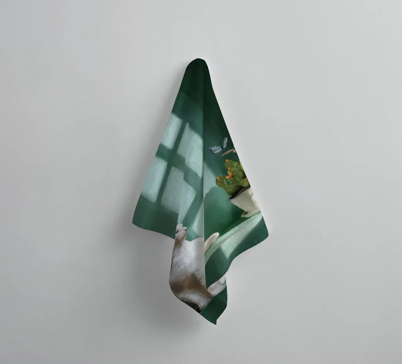 Smaragdgroene rust badhanddoek van Verse