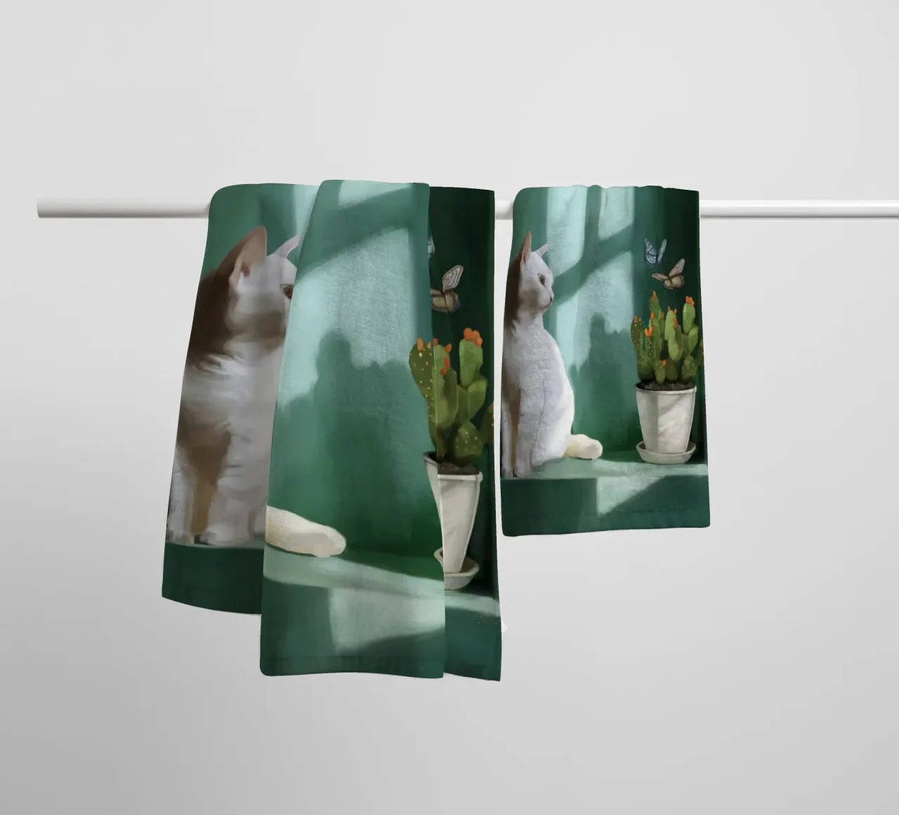 Smaragdgroene rust badhanddoek van Verse