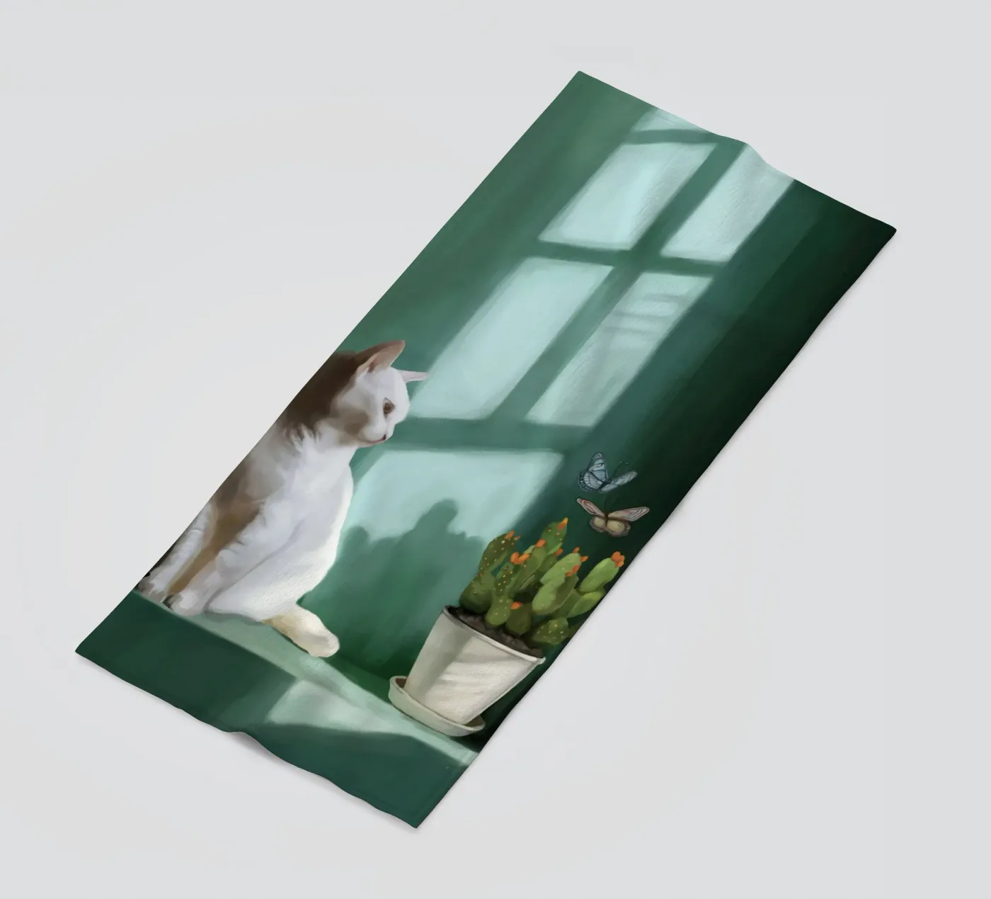 Emerald Tranquility beach towel by Verse