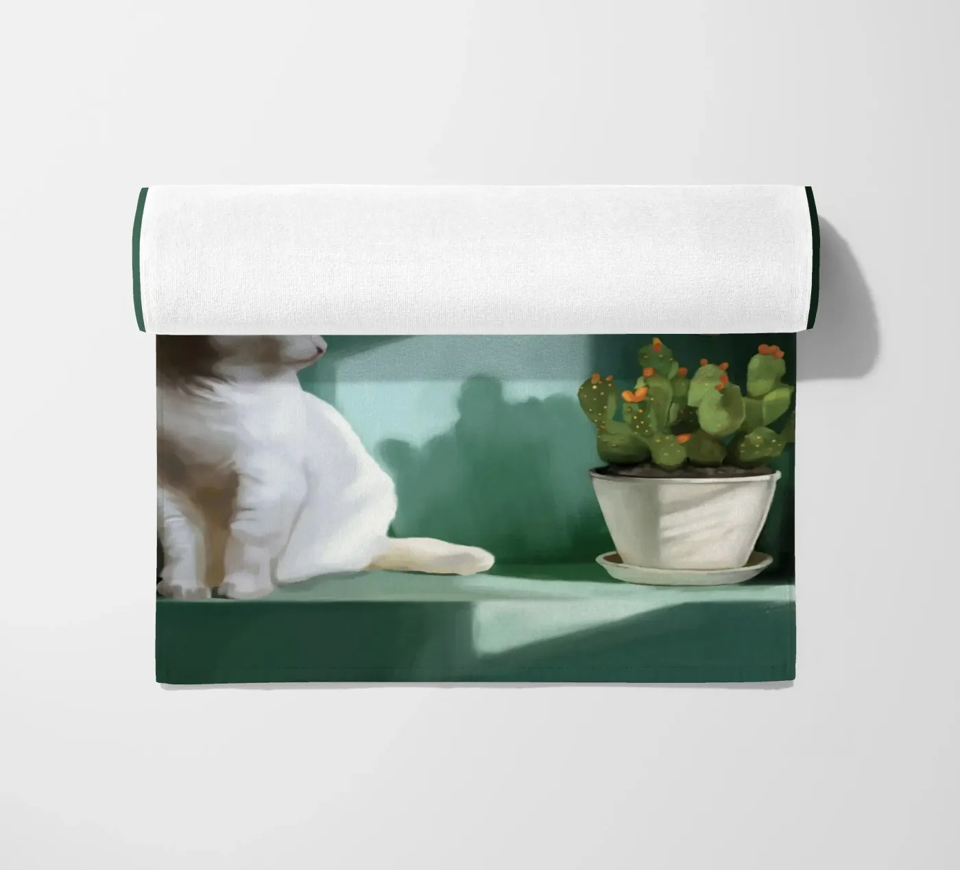 Emerald Tranquility beach towel by Verse