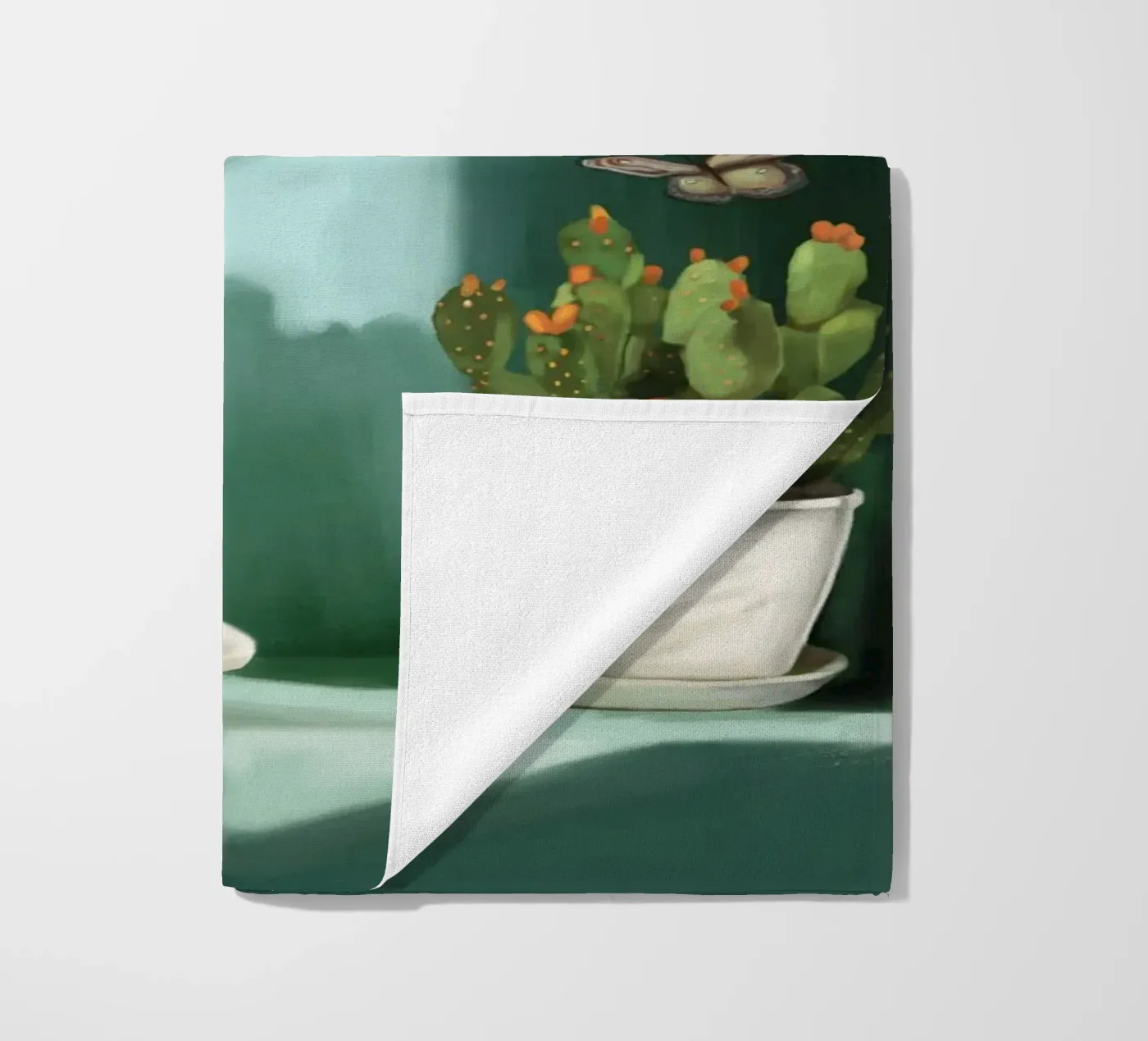 Emerald Tranquility beach towel by Verse