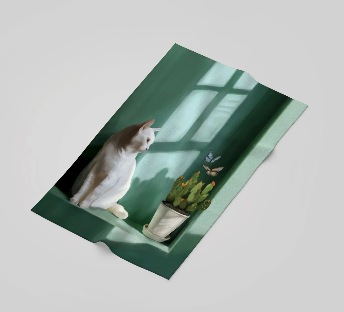 Emerald Tranquility beach towel by Verse