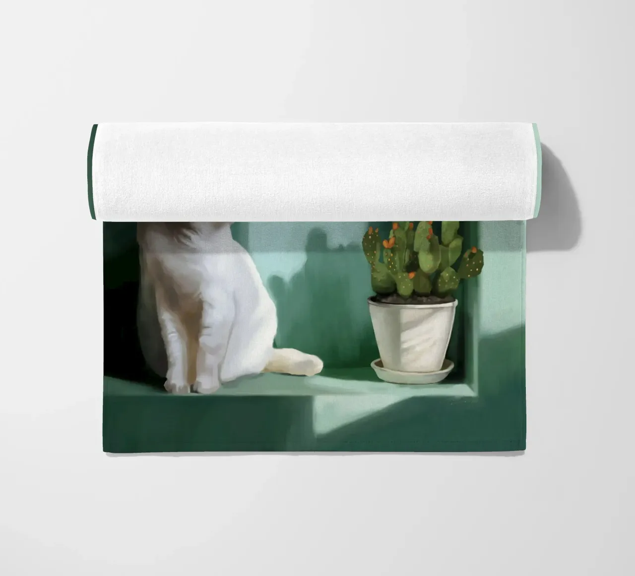 Smaragdgroene rust strandhanddoek van Verse